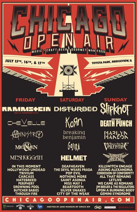 Chicago Open Air Festival 2016 Lineup