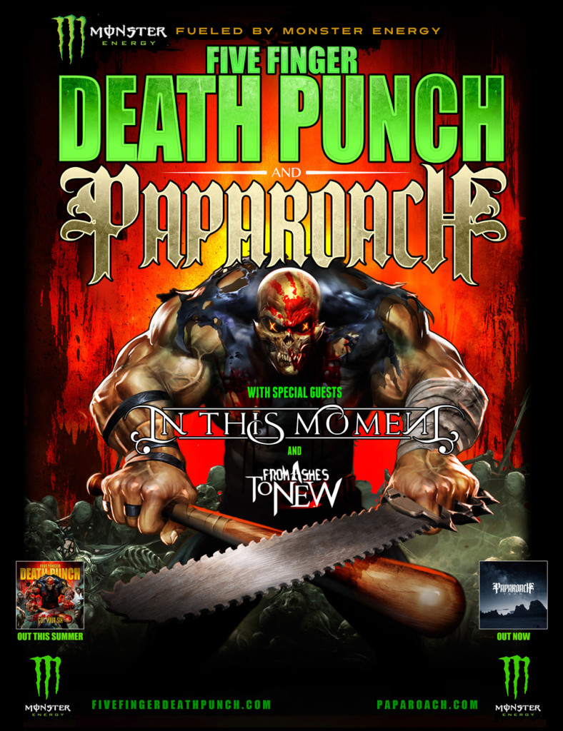 Five Finger Death Punch, Papa Roach and In This Moment 2015 Fall Tour Announced